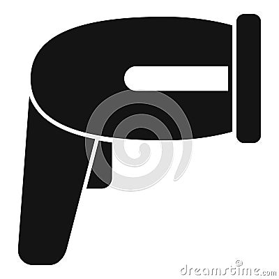 Handle scan device icon simple vector. Check ticket Vector Illustration
