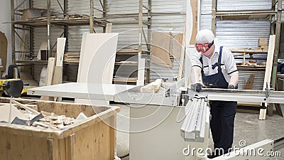 Handmade business at small furniture factory. Stock Photo