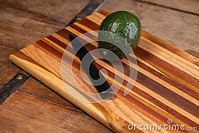 Handmade cutting board Stock Photo