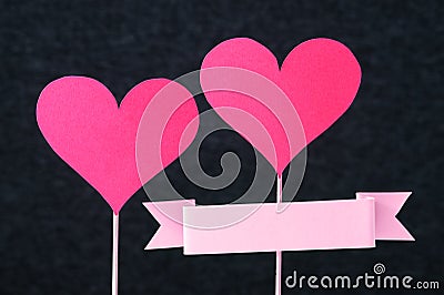 Handmade craft design for mother`s, valentine`s or women`s day Stock Photo