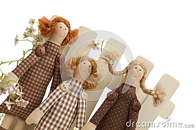 Handmade doll - toys Stock Photo