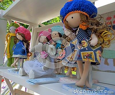 handmade dolls Stock Photo