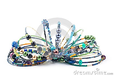 Handmade jewelry Stock Photo