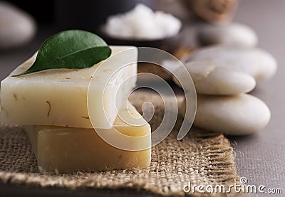 Handmade Natural Soap Stock Photo