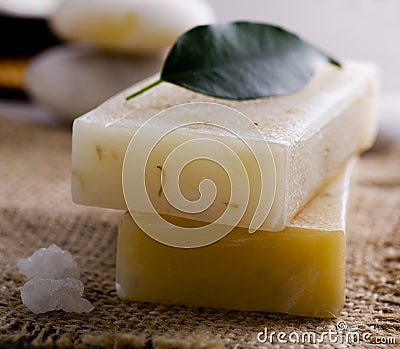 Handmade Natural Soap Stock Photo