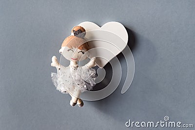 Handmade Princess doll. Stock Photo