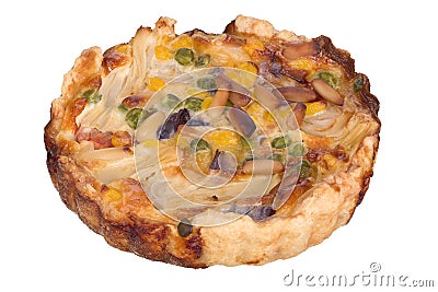 Handmade quiche Stock Photo