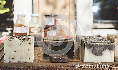 Handmade soap Stock Photo