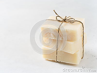 Handmade soap, spa and body care concept, wellness Stock Photo