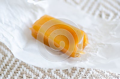 Handmade soft caramel Stock Photo