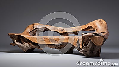 handmade unique rustic design sofa made from solid wood Stock Photo