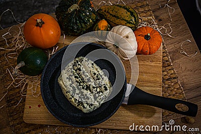 Different slicing cheeses Handmade cheese on a wooden board delicious treats foodfotos foodphoto Stock Photo