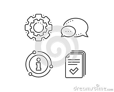 Handout line icon. Documents example sign. Vector Vector Illustration