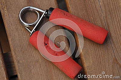 Handpiece for strengthening wrists and fingers. Stock Photo