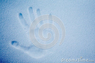 Handprint Stock Photo