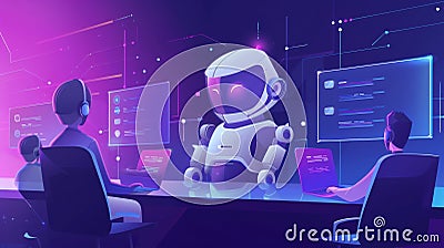 Hands-On AI Chatbots Enhance Real-Time Collaboration and Pair Programming in EIDEs Stock Photo