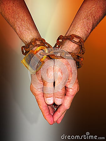 Hands In Chains Stock Image - Image: 5264651