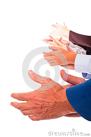 Hands Clapping Stock Photo