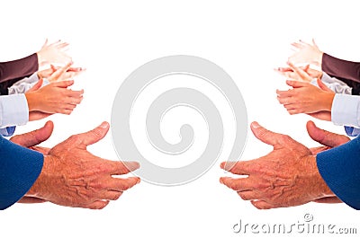 Hands Clapping Stock Photo