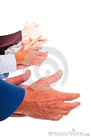 Hands Clapping Stock Photo