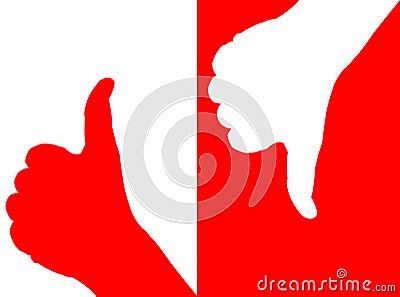 Hands in contrast Stock Photo