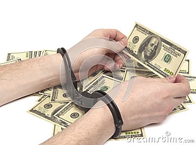 Hands with dollar Stock Photo