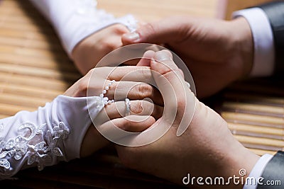 Hands enamoured Stock Photo