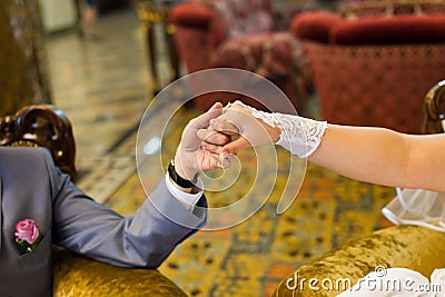 Hands enamoured Stock Photo