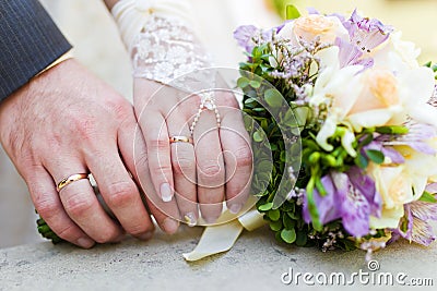 Hands enamoured Stock Photo