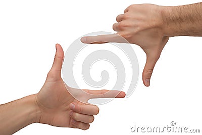 Hands Frame Stock Photo