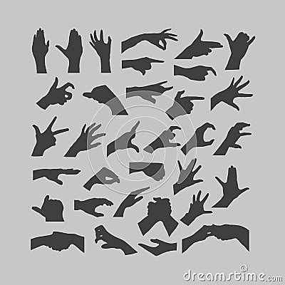 Hands icons Vector Illustration