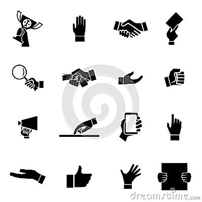 Hands Icons and Symbol Design Template Vector Illustration Vector Illustration