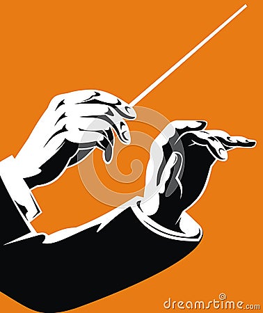 Hands of leader Vector Illustration