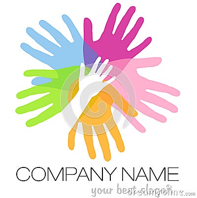 Hands Logo Stock Photo