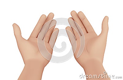 Hands of a man praying Stock Photo