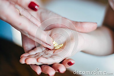 Hands of mother and child with decoration for cookies Stock Photo