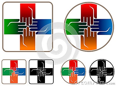 Hands plus Vector Illustration