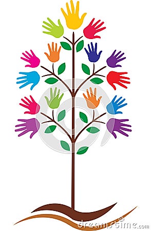 Hands tree Vector Illustration