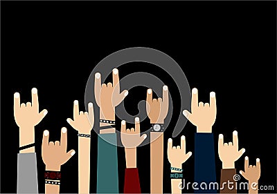 Hands up Vector Illustration