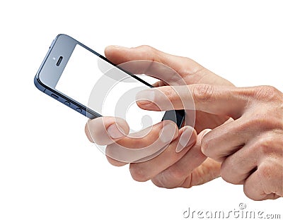 Hands Mobile Cell Phone Stock Photo