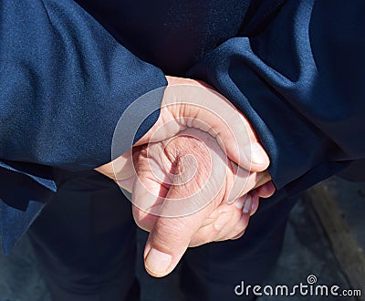 Hands and wisdom Stock Photo