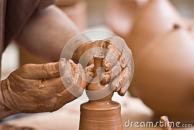 Hands working. Stock Photo