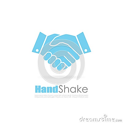 Handshake abstract business logo Vector Illustration