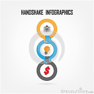 Handshake abstract sign vector design Vector Illustration