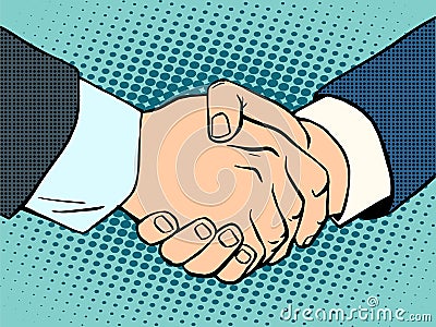 Handshake business deal contract Vector Illustration