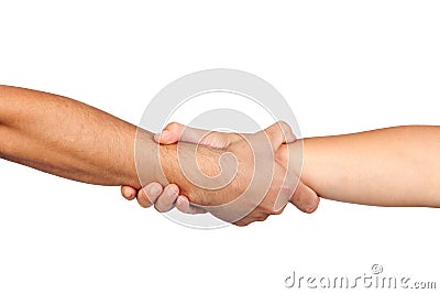 Handshake of friendship Stock Photo