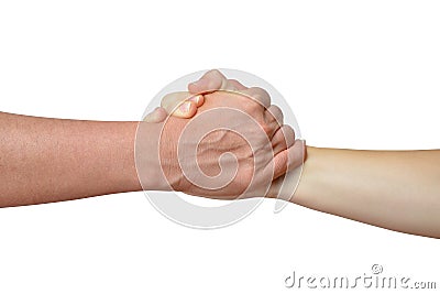 Handshake of friendship Stock Photo