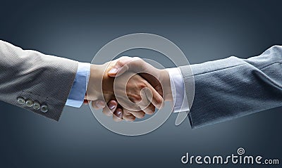 Handshake - Hand holding on Stock Photo