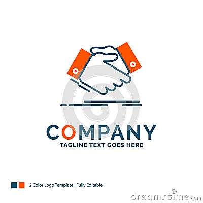 handshake, hand shake, shaking hand, Agreement, business Logo De Vector Illustration