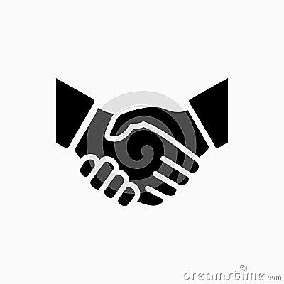 Handshake icon simple vector illustration. Deal or partner agree Vector Illustration